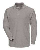 Bulwark Men's Classic Long Sleeve Polo - CoolTouch®2. SMP2 - Grey