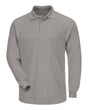 Bulwark Men's Classic Long Sleeve Polo - CoolTouch®2. SMP2 - Grey