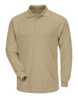 Bulwark Men's Classic Long Sleeve Polo - CoolTouch®2. SMP2 - Khaki