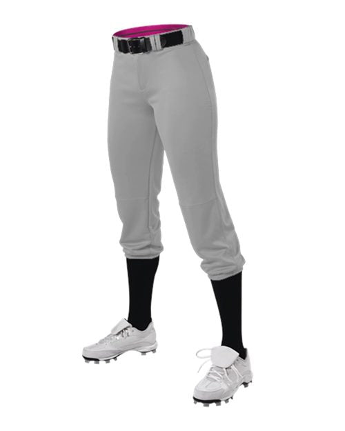 Alleson Athletic Women's Premium Fastpitch Softball Pants with Belt Loops. 615PSW