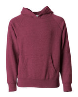 Independent Trading Co. Youth Lightweight Special Blend Raglan Hooded Sweatshirt. PRM15YSB - Crimson