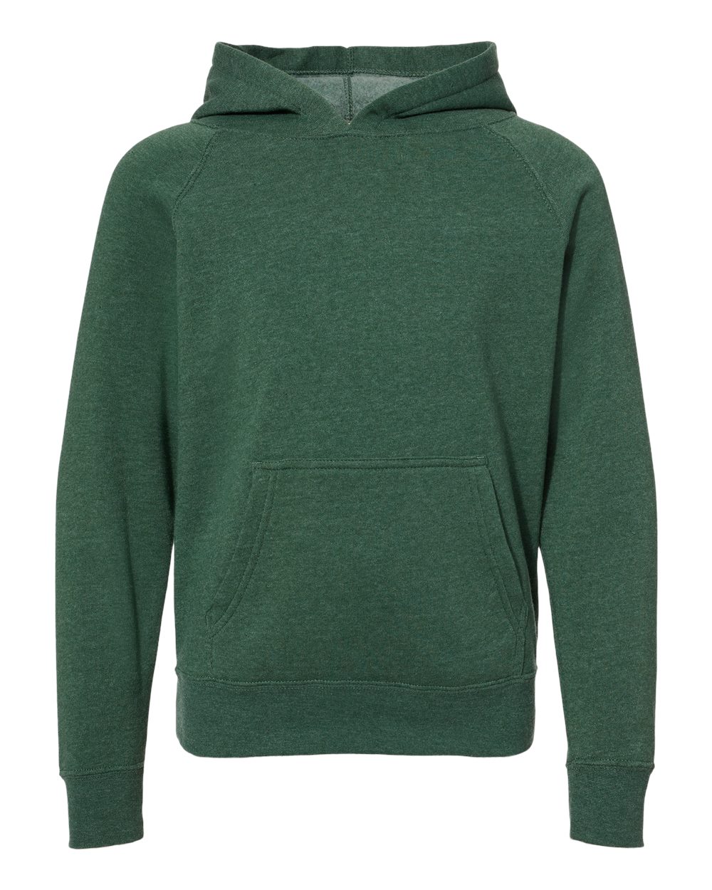 Independent Trading Co. Youth Lightweight Special Blend Raglan Hooded Sweatshirt. PRM15YSB - Moss