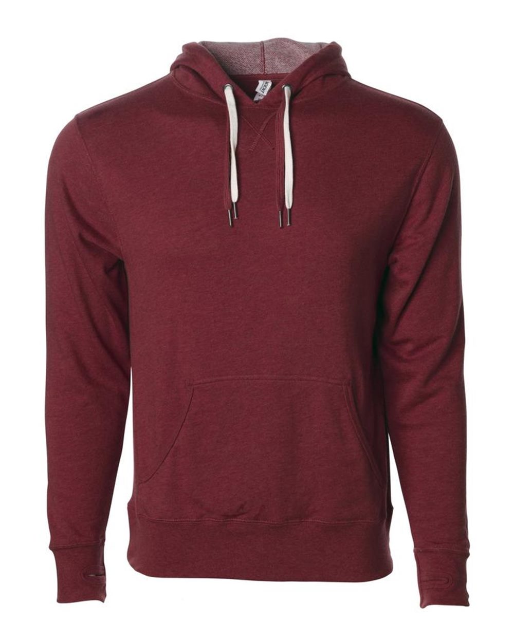 Independent Trading Co. Unisex Midweight French Terry Hooded Sweatshirt. PRM90HT - Burgundy Heather