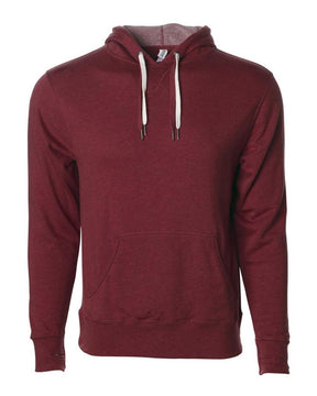 Independent Trading Co. Unisex Midweight French Terry Hooded Sweatshirt. PRM90HT - Burgundy Heather
