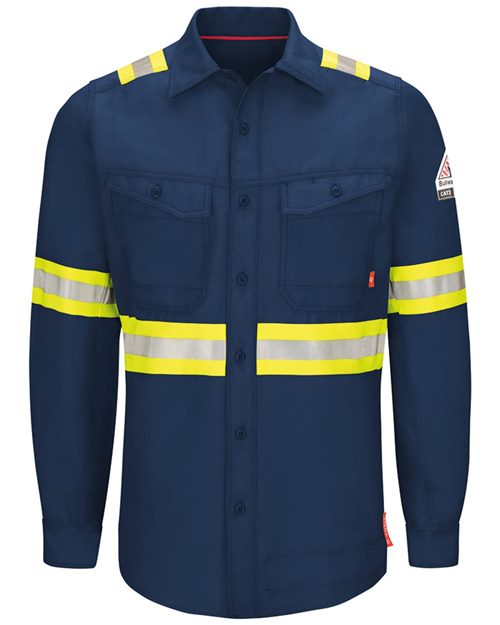 Bulwark Men's iQ Series® Endurance Enhanced-Vis Work Shirt. QS40E