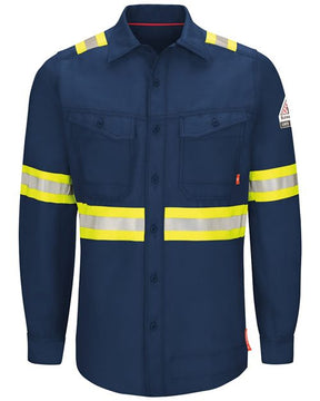 Bulwark Men's iQ Series® Endurance Enhanced-Vis Work Shirt. QS40E