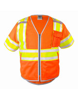Kishigo Unisex Premium Brilliant Series® Ultimate Reflective Class 3 Vest. 1573-1574 - Orange