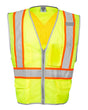 Kishigo Unisex Premium Brilliant Series® X Back Dual Compliant Vest. 1576-1577 - Lime