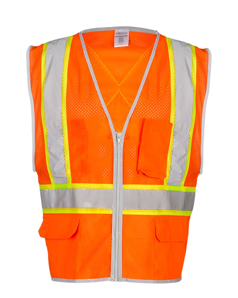 Kishigo Unisex Premium Brilliant Series® X Back Dual Compliant Vest. 1576-1577 - Orange