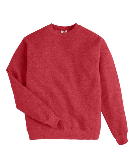 Hanes Unisex EcoSmart® Crewneck Sweatshirt. P160 - Heather Red