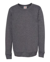 Hanes Youth EcoSmart® Crewneck Sweatshirt. P360 - Charcoal Heather