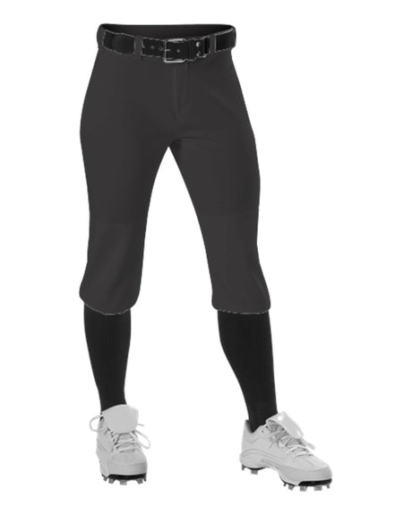 Alleson Athletic Girls' Fastpitch Knicker Pants. 605PKNG - Black