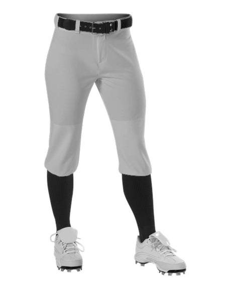 Alleson Athletic Girls' Fastpitch Knicker Pants. 605PKNG - Grey