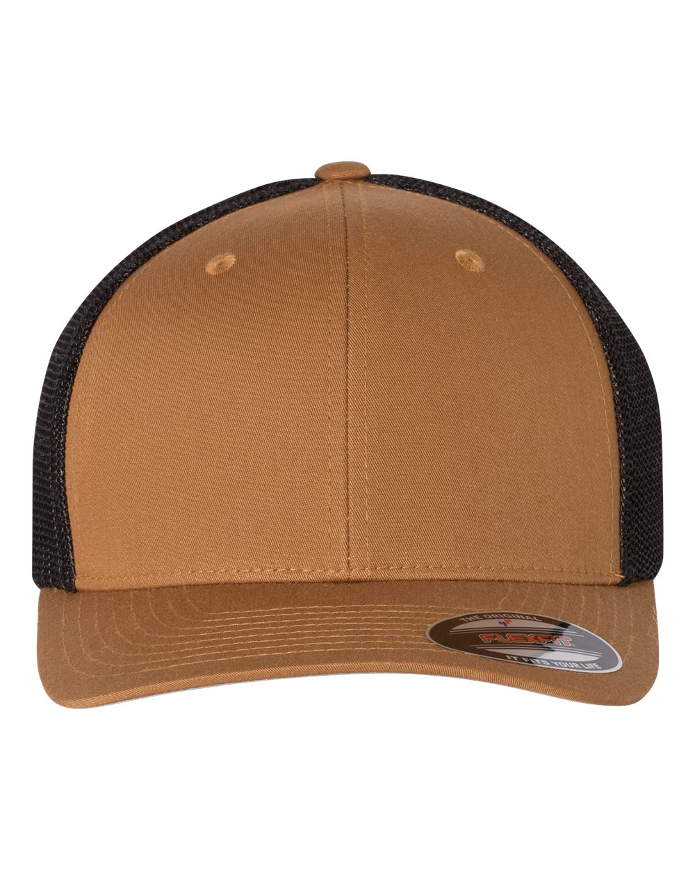 Flexfit Trucker Cap. 6511 - Caramel/ Black