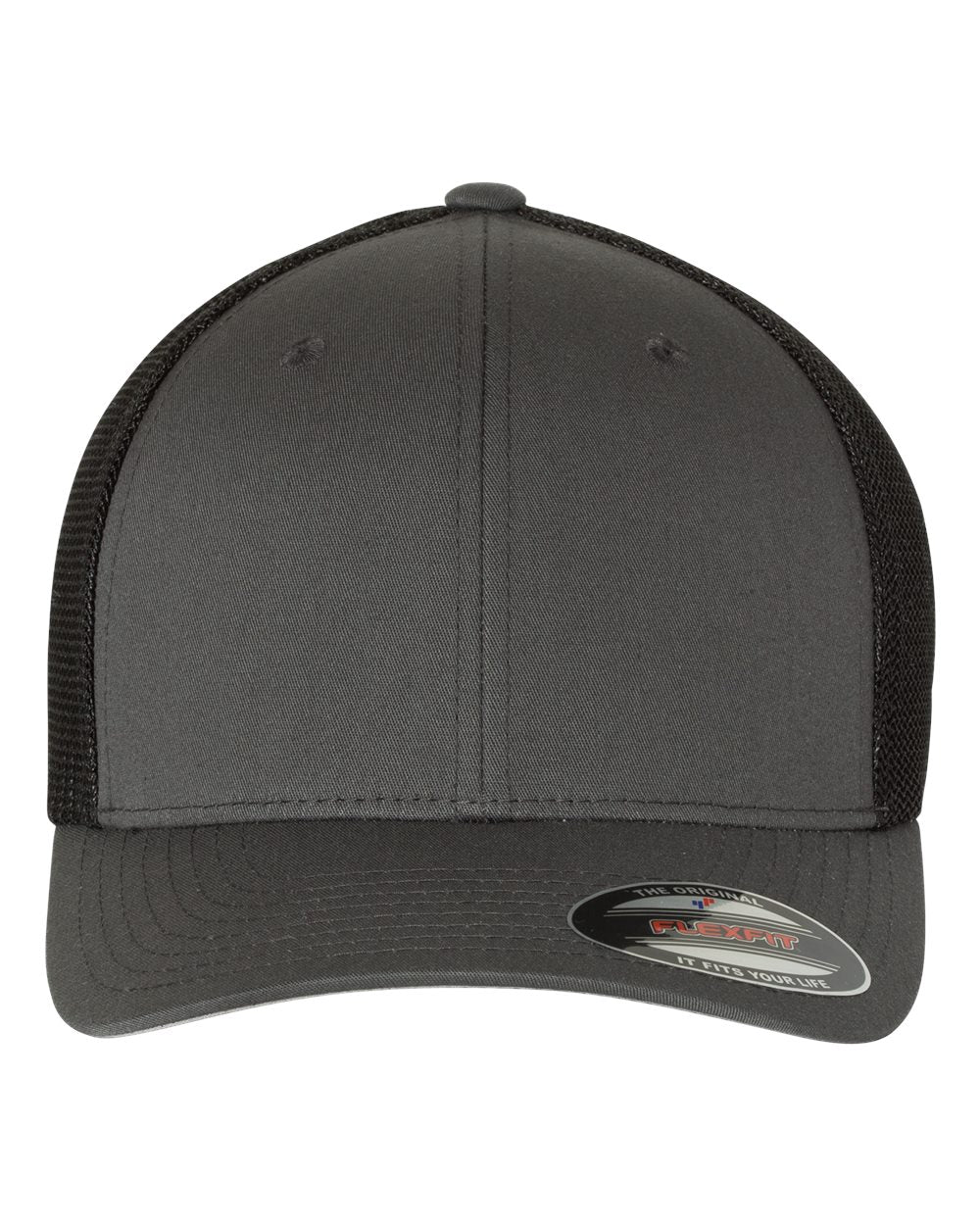 Flexfit Trucker Cap. 6511 - Charcoal/ Black