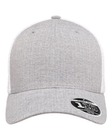 Flexfit 110® Mesh-Back Cap. 110M - Melange Silver/ White