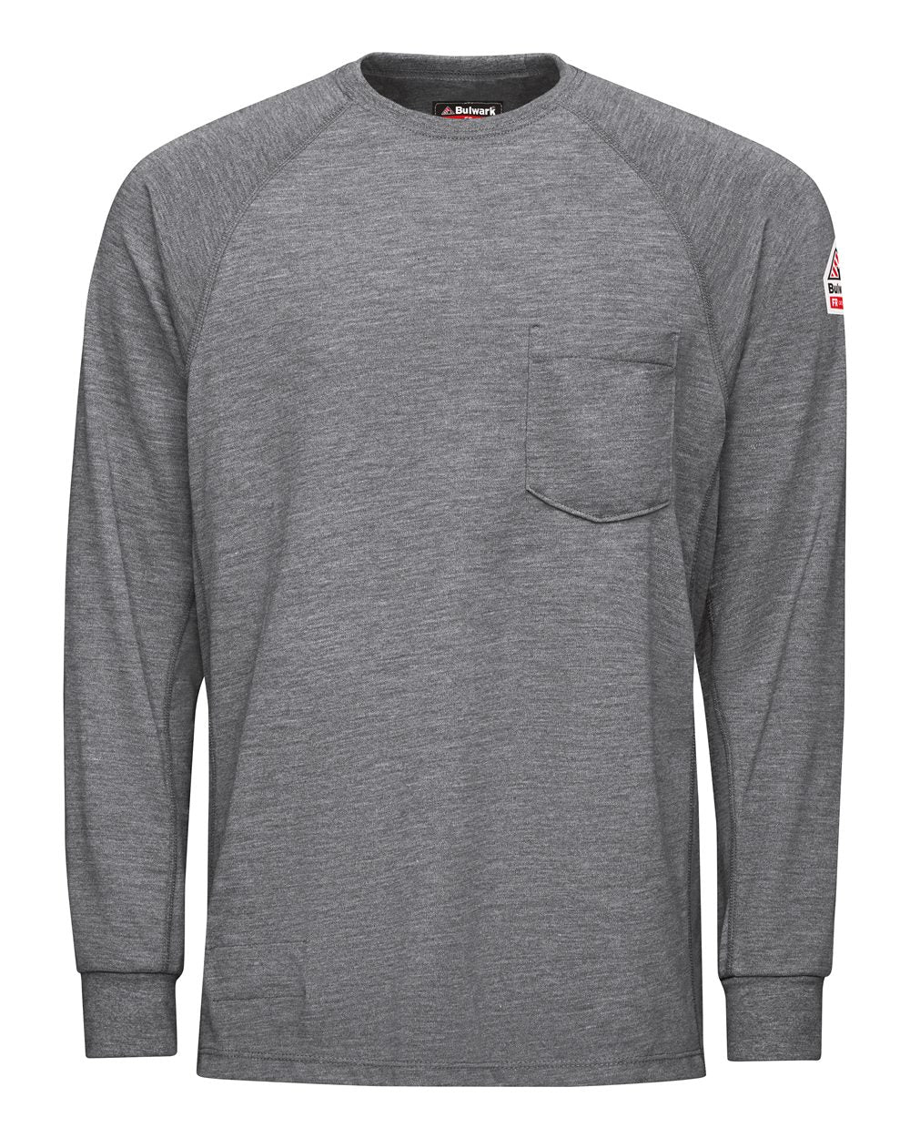 Bulwark Men's Long Sleeve Performance T-Shirt - CoolTouch®2. SMT2 - Grey