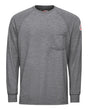 Bulwark Men's Long Sleeve Performance T-Shirt - CoolTouch®2. SMT2 - Grey