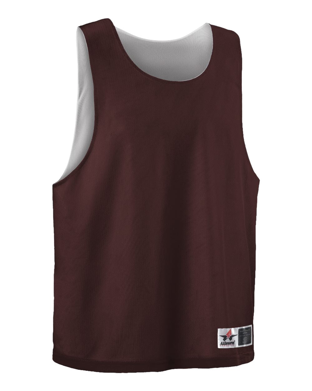 Alleson Athletic Women's Lacrosse Reversible Pinnie. LP001W - Maroon/ White