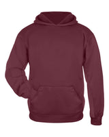 Badger Youth Performance Fleece Hooded Sweatshirt. 2454 - Cardinal
