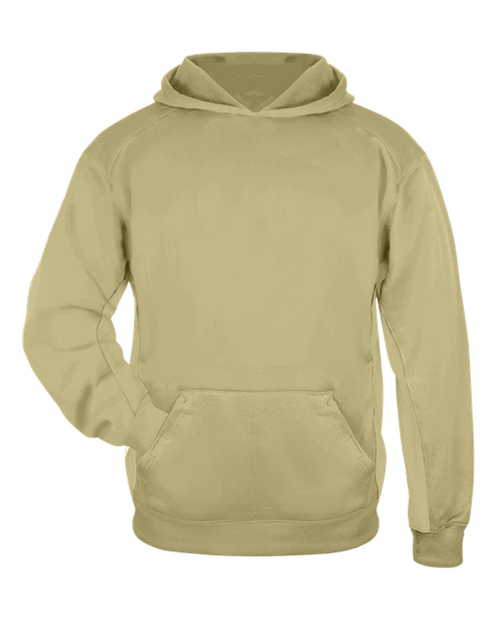 Badger Youth Performance Fleece Hooded Sweatshirt. 2454 - Vegas Gold
