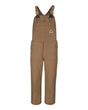 Bulwark Men's Knee Zip Bib Coverall. BLF6 - Brown Duck - 30I
