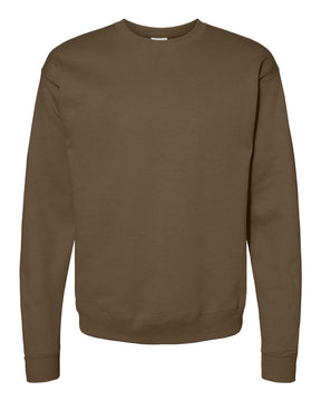 Hanes Unisex EcoSmart® Crewneck Sweatshirt. P160 - Army Brown