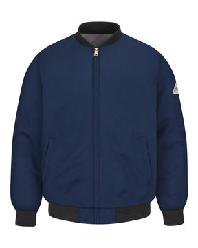 Bulwark Men's Tall Flame Resistant Team Jacket. JET2T - Navy
