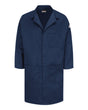 Bulwark Men's Concealed Snap Front Lab Coat - EXCEL FR® ComforTouch® - 6 oz.. KLL6 - Navy