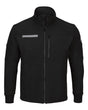 Bulwark Men's Tall Zip Front Fleece Jacket-Cotton /Spandex Blend. SEZ2T - Black