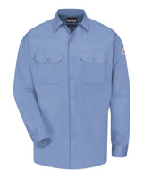 Bulwark Men's Tall Work Shirt - EXCEL FR® ComforTouch. SLW2T - Light Blue
