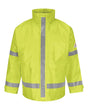 Bulwark Men's Hi-Visibility Flame-Resistant Rain Jacket. JXN6 - Yellow/ Green