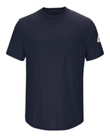 Bulwark Men's Tall FR Lightweight Pocket T-Shirt. SMT6T - Navy