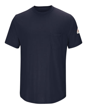 Bulwark Men's Tall FR Lightweight Pocket T-Shirt. SMT6T - Navy