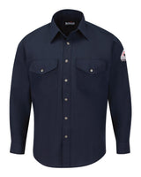 Bulwark Men's Snap-Front Uniform Shirt - Nomex® IIIA - 4.5 oz.. SNS2 - Navy