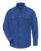 Bulwark Men's Tall Snap-Front Uniform Shirt - Nomex® IIIA 4.5 oz.. SNS2T - Royal Blue