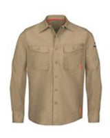 Bulwark Men's Tall iQ Series® Endurance Work Shirt. QS40T - Khaki