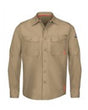 Bulwark Men's Tall iQ Series® Endurance Work Shirt. QS40T - Khaki