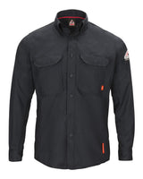 Bulwark Men's iQ Series® Long Sleeve Comfort Woven Lightweight Shirt. QS50 - Navy