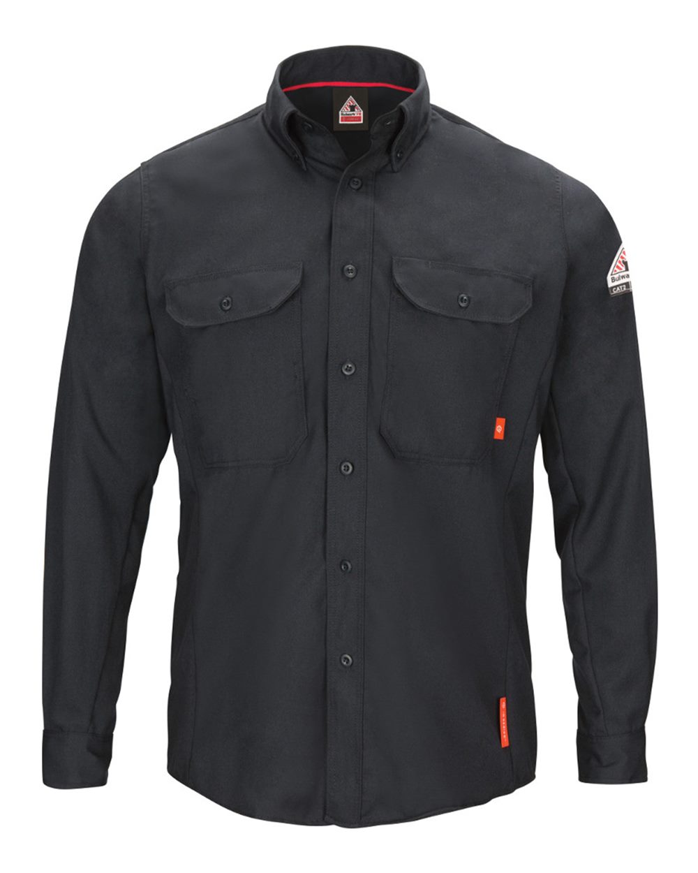 Bulwark Men's Tall iQ Series® Long Sleeve Comfort Woven Lightweight Shirt. QS50T - Navy