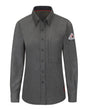 Bulwark Women's iQ Series® Comfort Woven Lightweight Shirt. QS51 - Dark Grey