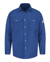 Bulwark Men's Snap-Front Uniform Shirt - EXCEL FR. SES2 - Royal Blue