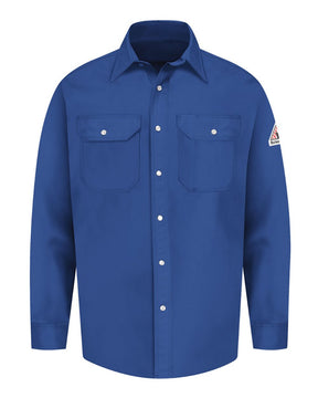 Bulwark Men's Tall Snap-Front Uniform Shirt - EXCEL FR. SES2T - Royal Blue