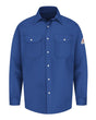 Bulwark Men's Tall Snap-Front Uniform Shirt - EXCEL FR. SES2T - Royal Blue