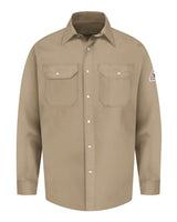 Bulwark Men's Tall Snap-Front Uniform Shirt - EXCEL FR. SES2T - Tan