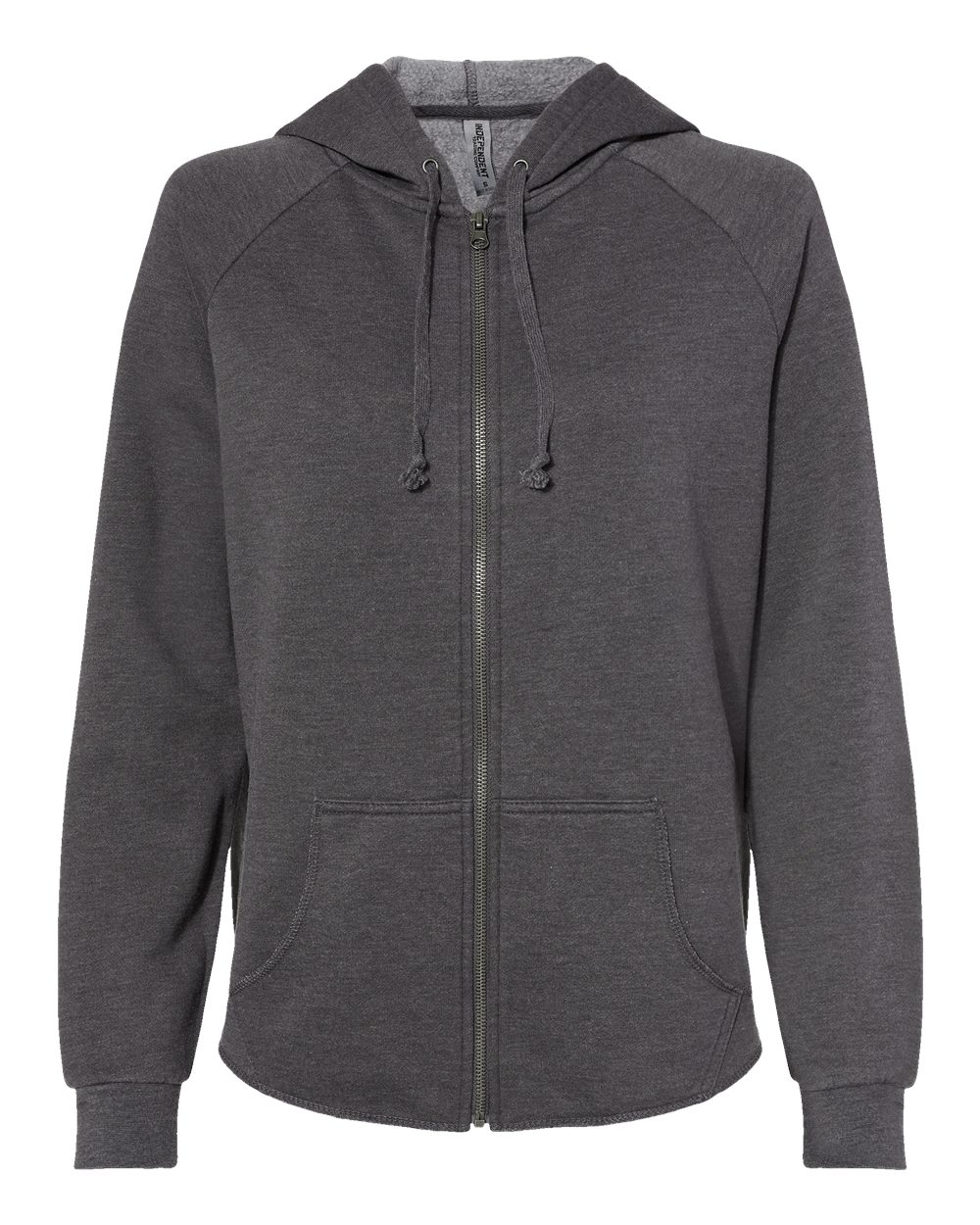 Independent Trading Co. Women's California Wave Wash Full-Zip Hooded Sweatshirt. PRM2500Z - Shadow