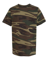 Code Five Youth Camouflage Tee. 2207 - Green Woodland