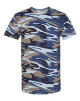 Code Five Unisex Camo Tee. 3907 - Blue Woodland