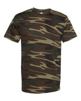 Code Five Unisex Camo Tee. 3907 - Green Woodland