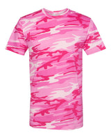 Code Five Unisex Camo Tee. 3907 - Pink Woodland